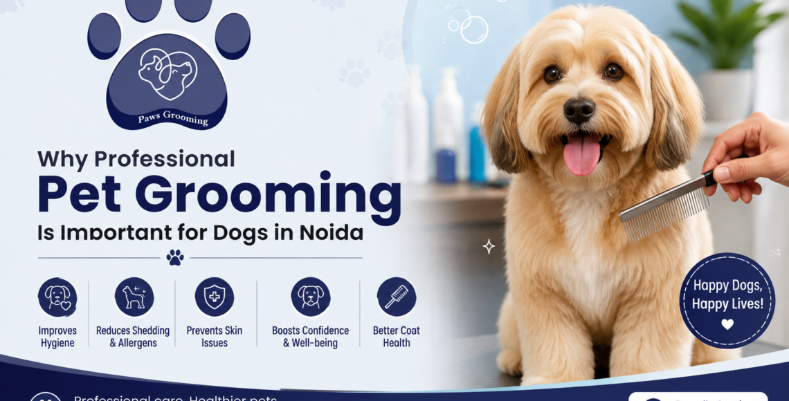 Why Professional Pet Grooming Is Important for Dogs in Noida